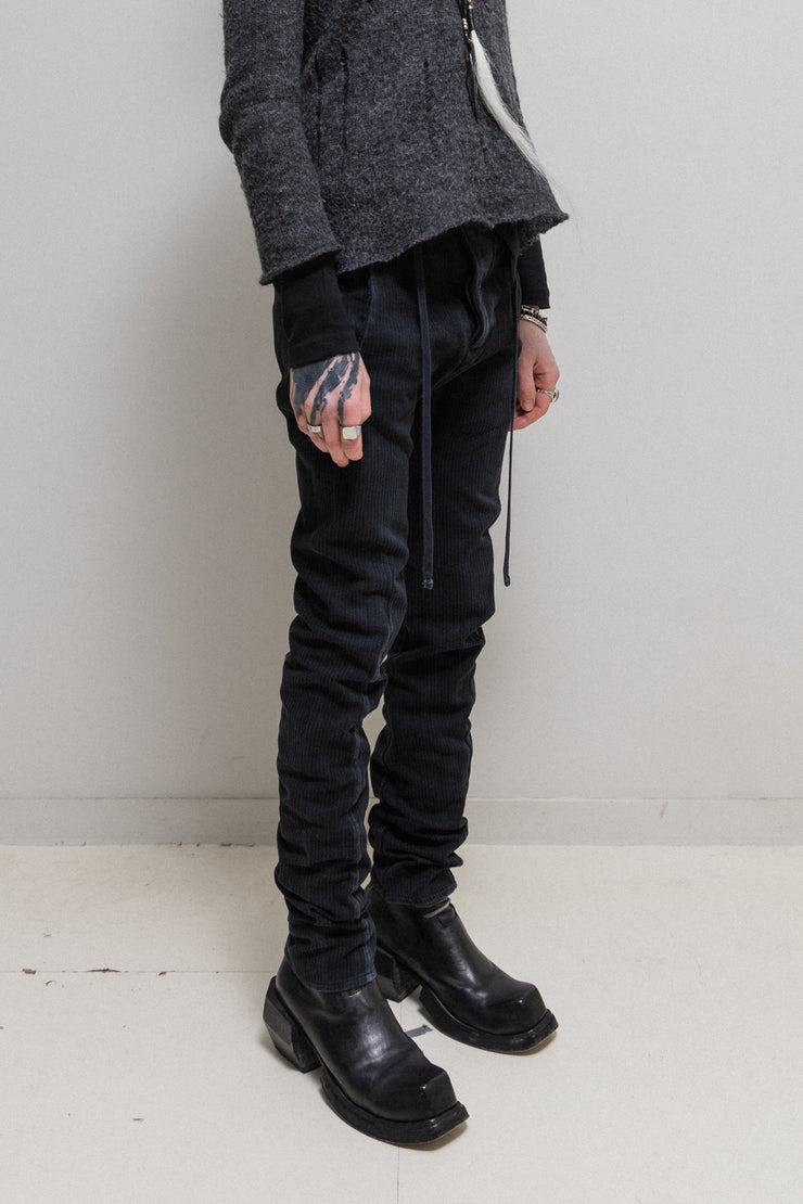 BORIS BIDJAN SABERI - P-11 Object dyed stripe textured cotton pants