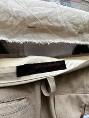 (New Arrival) UNDERCOVER - SS05 « But Beautiful II » Wool skirt with floral cotton layer, embroidered teeth and eye button