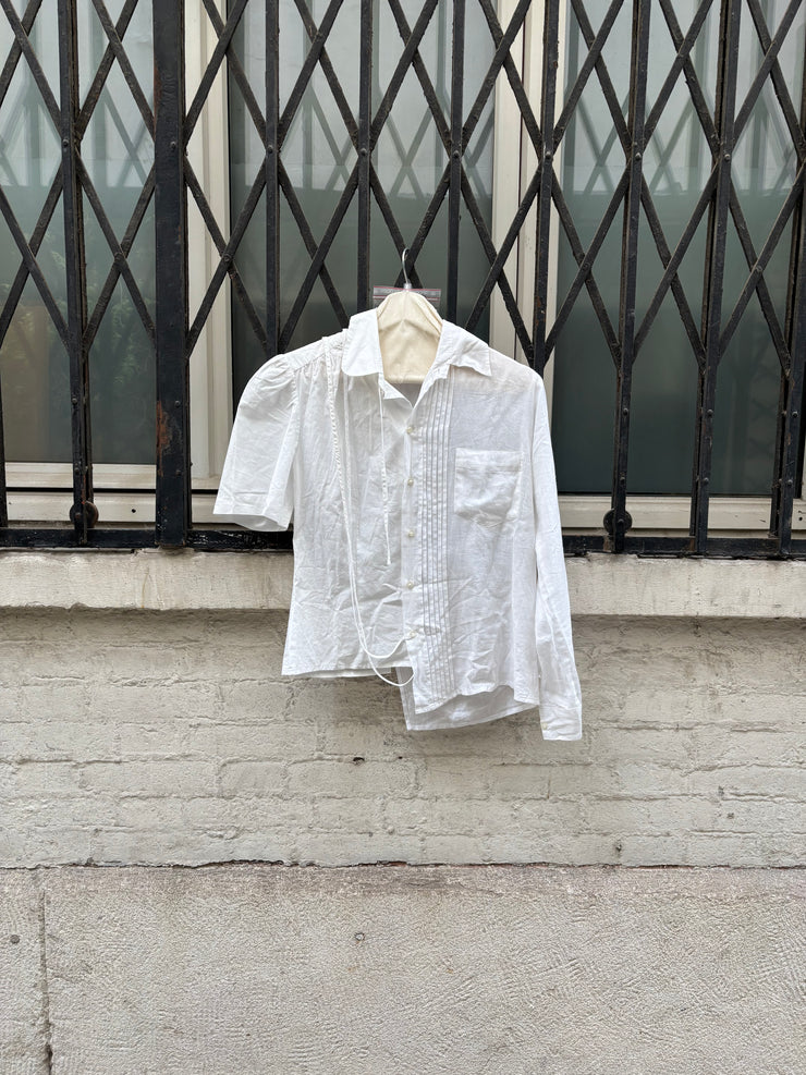 (New Arrival) A.F VANDEVORST - SS99 One sleeve button up blouse with straps