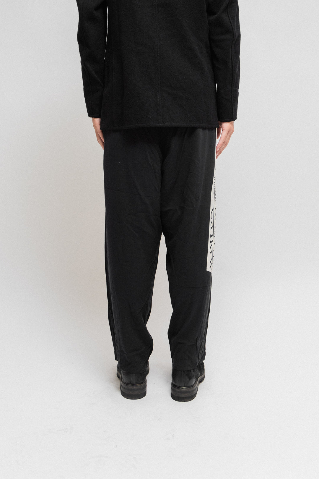 パンツ yohji yamamoto pour homme pants Yohji Yamamoto POUR HOMME Out Pocket Pants （Black） -FASCINATE