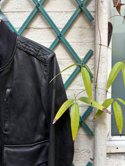 (New Arrival) KAZAYUKI KUMAGAI ATTACHMENT - Sheep leather jacket with double pockets