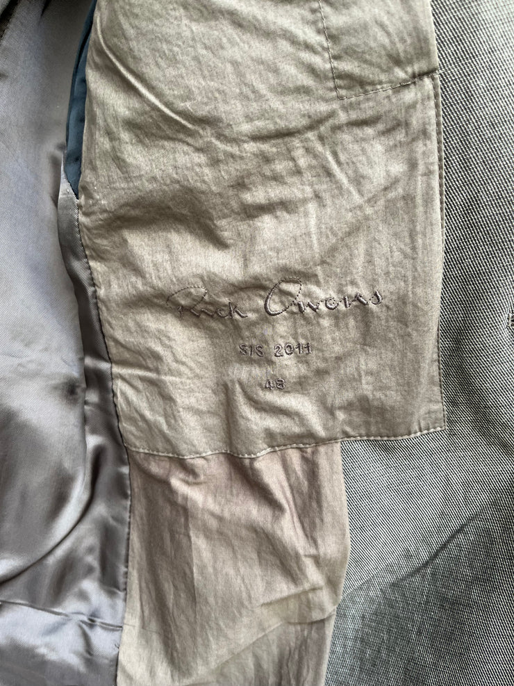 (New Arrival) RICK OWENS - SS11 Tailored jacket with padded shoulders and inner straps