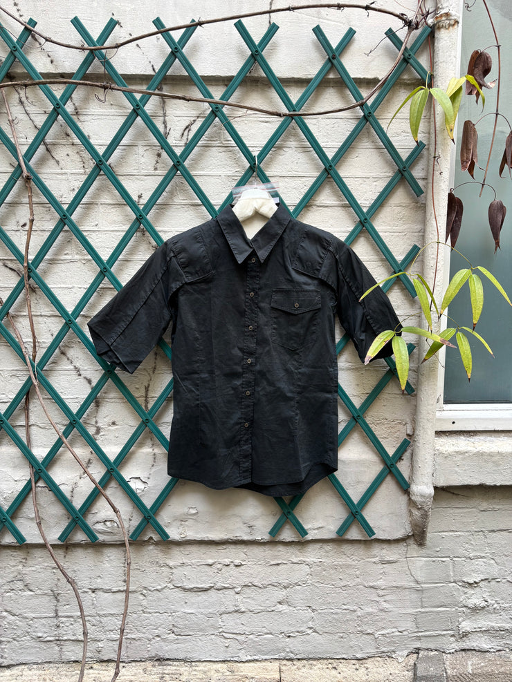 (New Arrival) A.F VANDEVORST - SS99 Button up cotton blouse with chest pocket