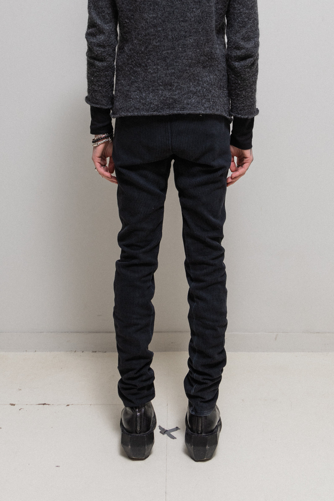 パンツ 11by Boris Bidjan Saberi - Cold Dyed PT BORIS BIDJAN SABERI - P-11 Object dyed stripe textured cotton