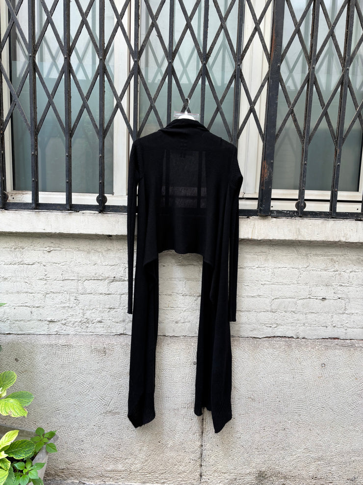 (New Arrival) RICK OWENS - FW07 « Exploder » Soft wool cardigan with extra long sides
