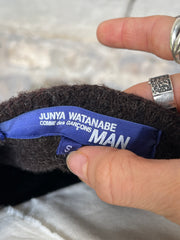 (New Arrival) JUNYA WATANABE MAN - FW03 Textured wool button up cardigan with loose threads