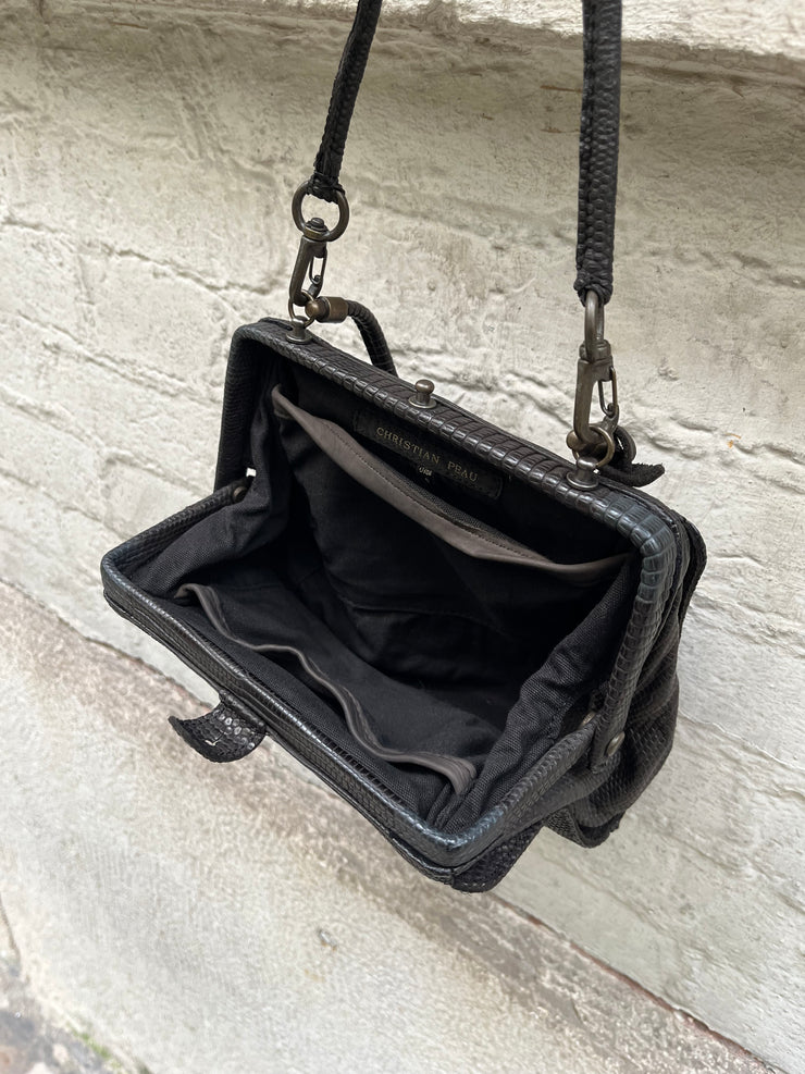 (New Arrival) CHRISTIAN PEAU - Lizzard skin bag