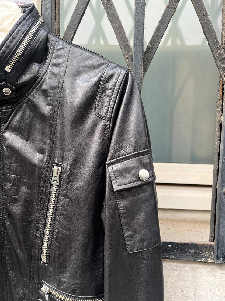 (New Arrival) UNDERCOVER - SS07 « Purple » Lightweight cow leather jacket with zippers and pocket details