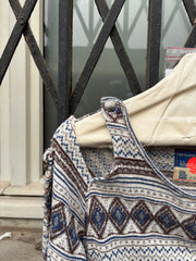(New Arrival) BLACKMEANS - Seditionaries patterned muslin top