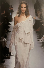 ANN DEMEULEMEESTER - SS94 Pleated cotton bra top (runway)