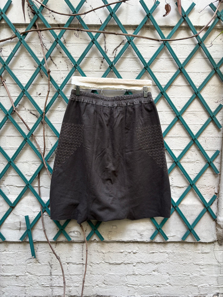 (New Arrival) RICK OWENS - FW15 "SPHINX" Virgin wool Pod shorts with sequins details