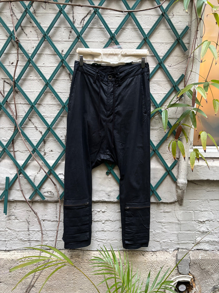 (Pre Sale) L.G.B - Cotton sarouel pants with bottom zippers