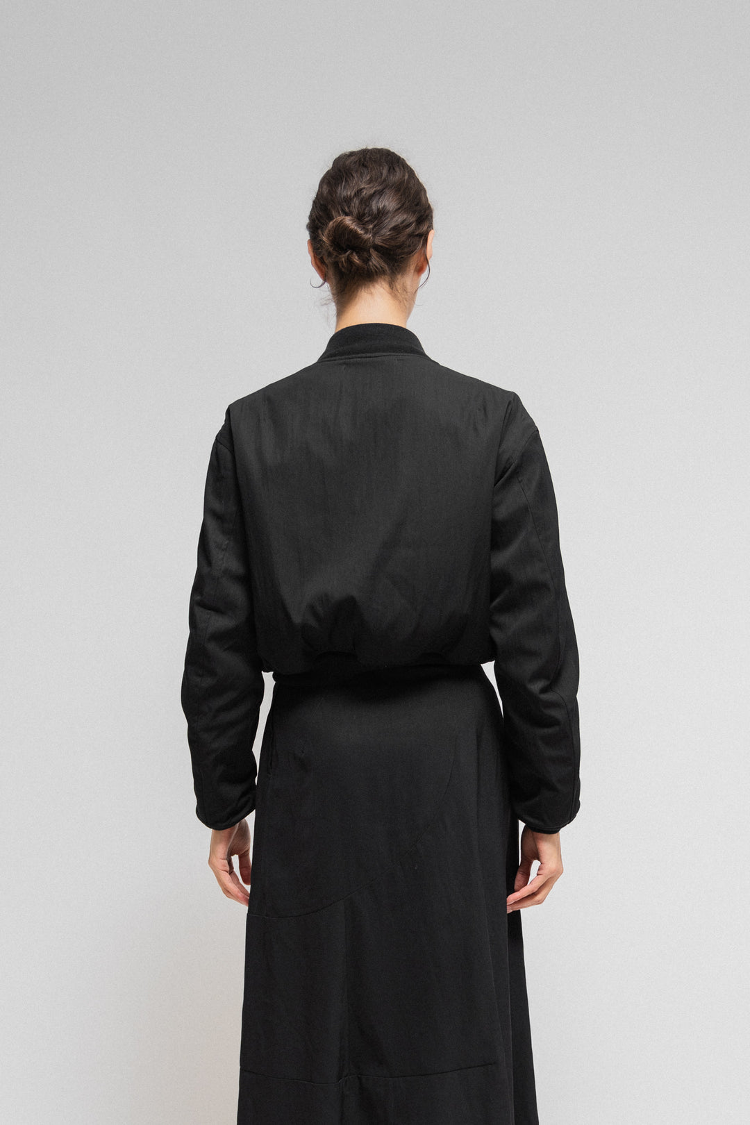 YOHJI YAMAMOTO Y'S - Reversible cropped bomber jacket (90's) – L