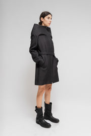 MAISON MARTIN MARGIELA - FW10 Stiff padded coat with an oversized high collar