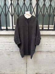 (New Arrival) DAMIR DOMA - Wool blend textured cocoon jacket