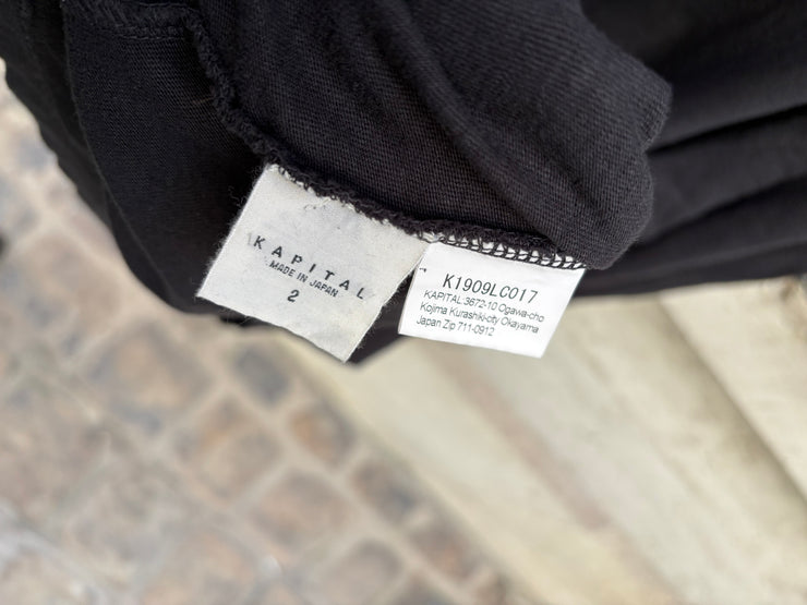 (New Arrival) KAPITAL - Boxy cotton hoodie with chest pocket