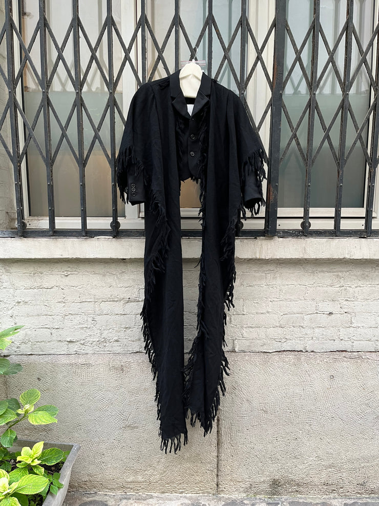 (New Arrival) NOIR KEI NINOMIYA - FW18 Cropped wool scarf jacket (runway)