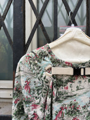 (New Arrival) JUNYA WATANABE - SS03 Linen parachute top with painting pattern