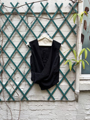 (New Arrival) A.F VANDEVORST - Lightweight vest top with front drapes