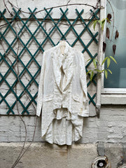 (New Arrival) MARC LE BIHAN - White linen tail jacket