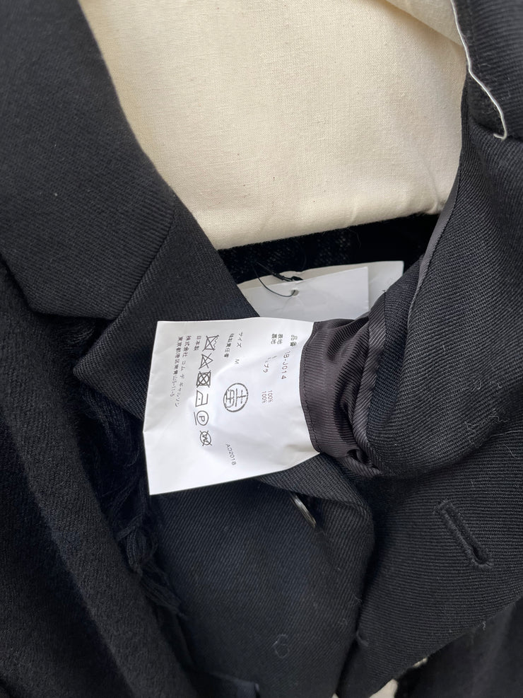 (New Arrival) NOIR KEI NINOMIYA - FW18 Cropped wool scarf jacket (runway)