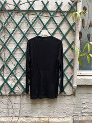 (New Arrival) Y’S FOR MEN - Cotton blend sweater with ribbed texture