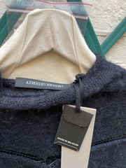 (New Arrival) FREDERIK LIEDERLEY - Wool sweater with extra long sleeves and loose knitting details