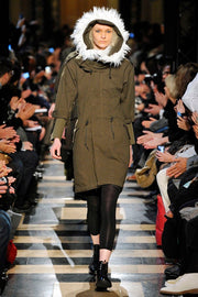 JUNYA WATANABE - FW10 Double layer military parka with fur trim (runway)