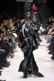 COMME DES GARÇONS - 2024 Faux leather top with voluminous front frills