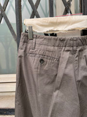 (New Arrival) RICK OWENS - SS07 "WISHBONE" Cotton + silk wide cropped pants
