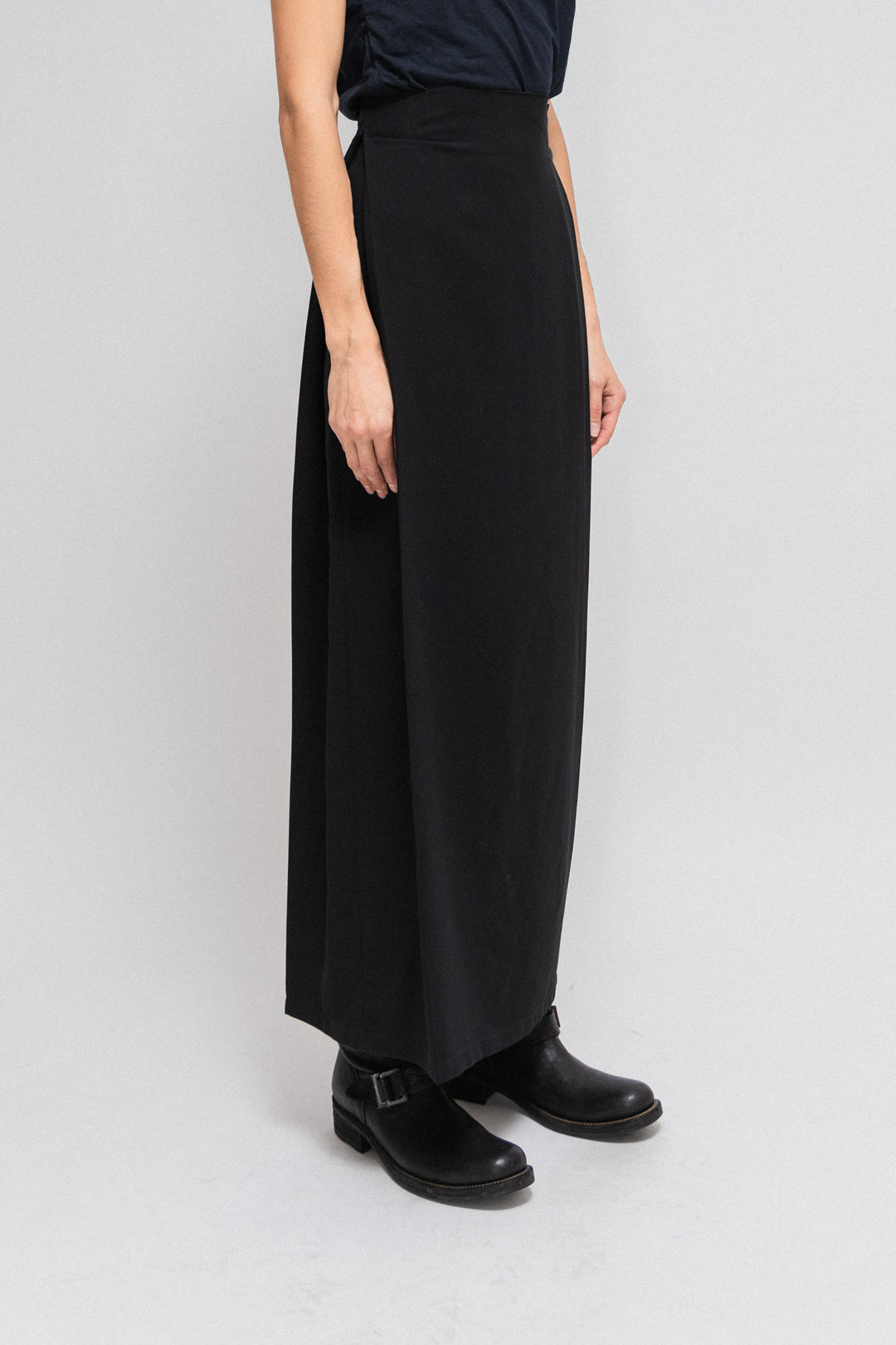 MARTIN MARGIELA - White label long skirt with velcro straps