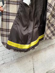ALEXANDER MCQUEEN - FW00 "Eshu" Plaid pattern virgin wool tailored jacket with signature lining