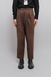 YOHJI YAMAMOTO POUR HOMME - Cotton and linen wide pants (early 80's)