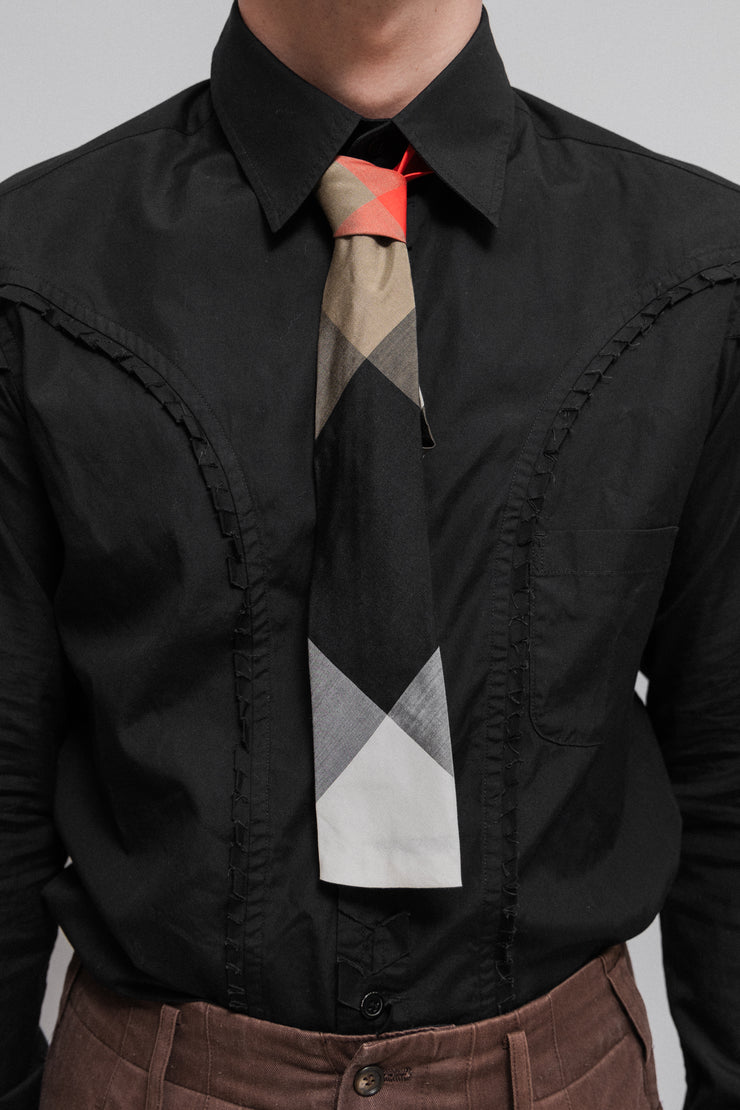 YOHJI YAMAMOTO POUR HOMME - Colorful square necktie (late 1980&