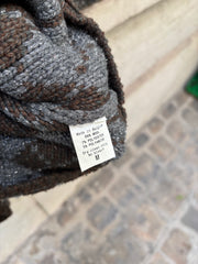 (New Arrival) A.F VANDEVORST - FW01 Wool blend thick knitted sweater with glittery argyle pattern (runway)