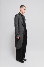 L.G.B - Long coat with frayed edges
