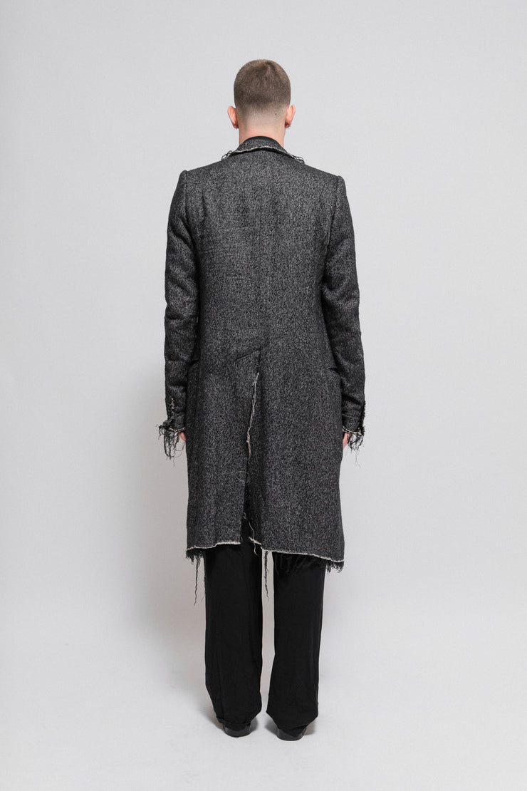 L.G.B - Long coat with frayed edges