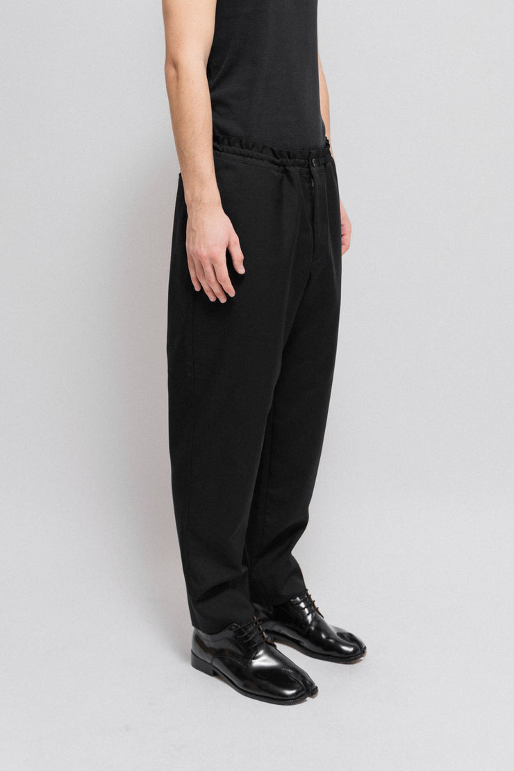 COMME DES GARCONS HOMME DEUX  - SS21 Wide wool pants with drawstrings