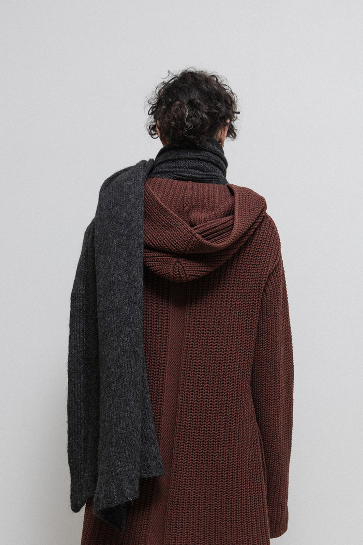 【関税＆送料込み】Rick Owens Cowl Scarf Black Porterville Cowl Scarf by Rick Owens on Sale