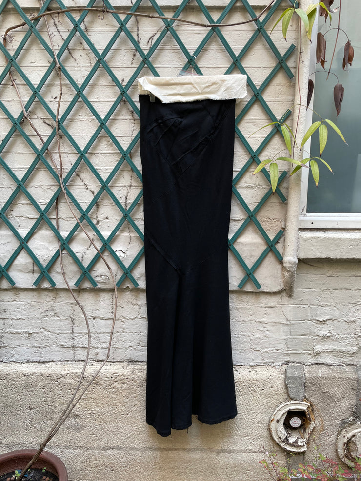 (New Arrival) FREDERIK LIEDERLEY - FW23 Extra long siren skirt with patchwork details