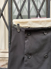 (New Arrival) YOHJI YAMAMOTO GOTHIC - 90’s wool skirt with buttoned front panel