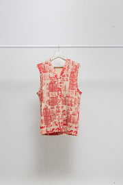 COMME DES GARÇONS HOMME PLUS - FW07 "My Way" Patterned button up vest