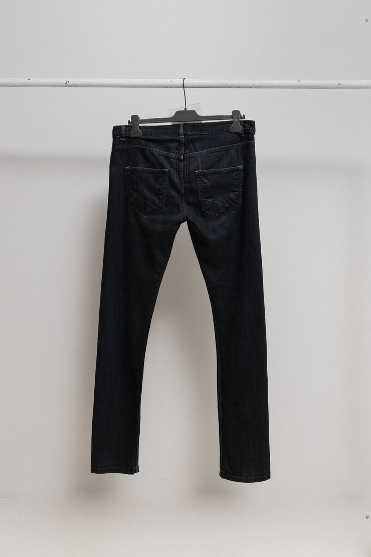 RICK OWENS DRKSHDW - 2010 Blackety blue Detroit cut denim