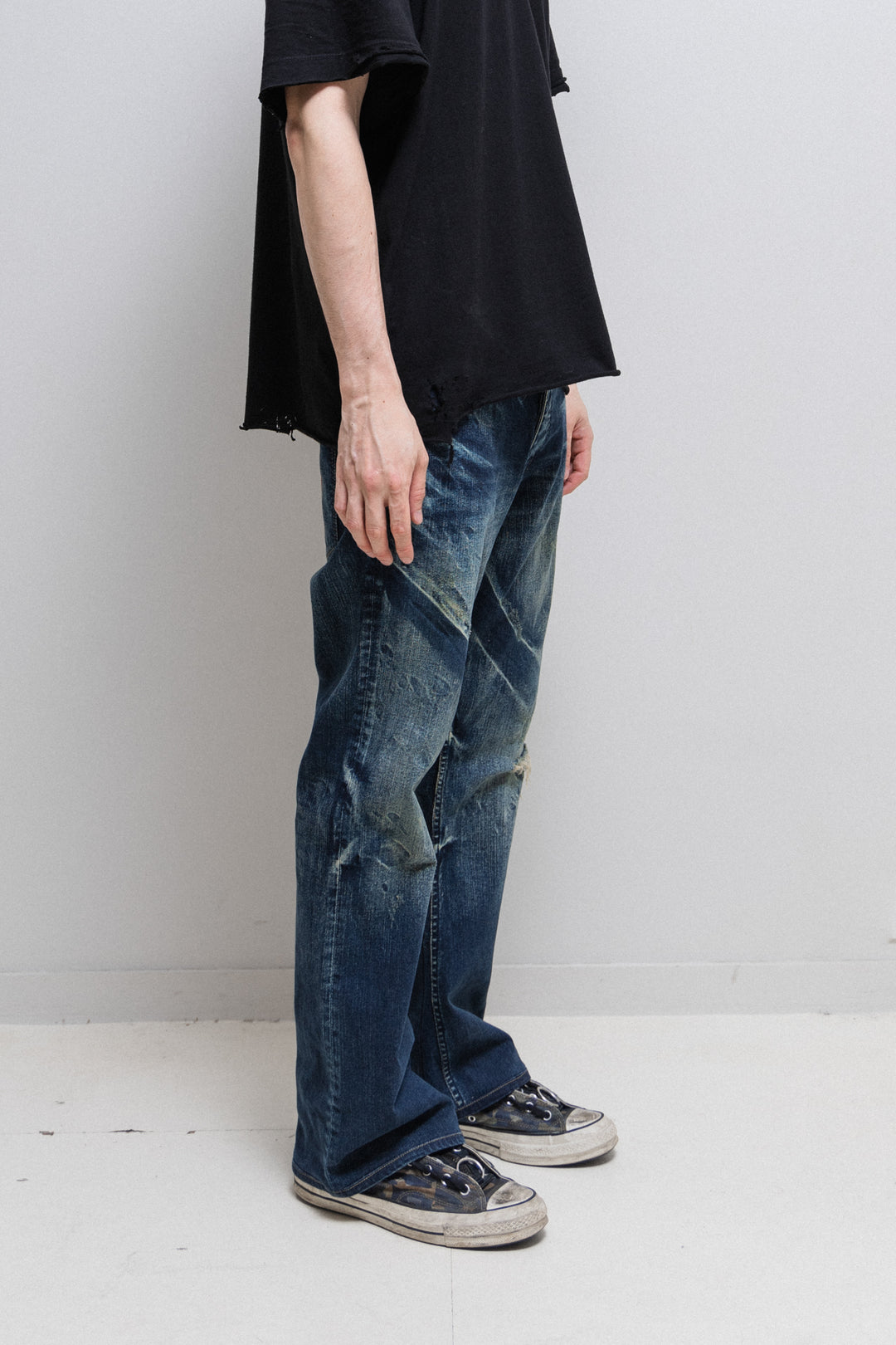 L.G.B - Lazy wolf wide flared jeans – L'OBSCUR