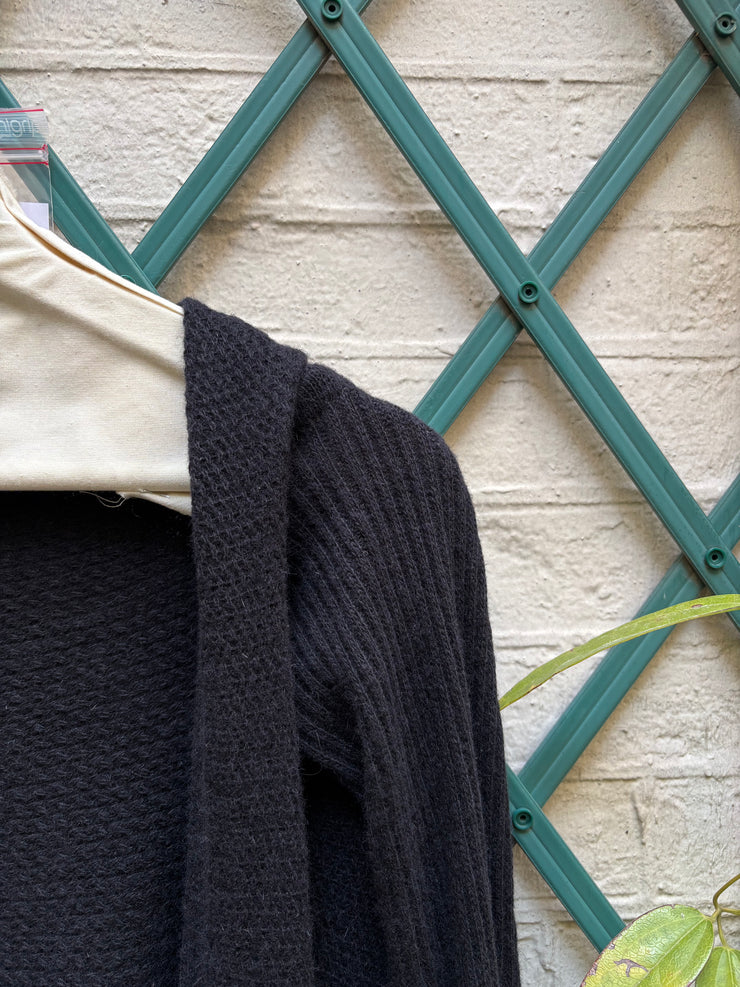 (New Arrival) RICK OWENS - FW05 "MOOG" Textured angora wool cardigan