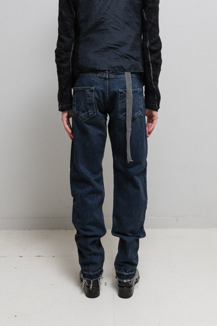 RICK OWENS DRKSHDW - FW06 Washed blue Detroit cut denim