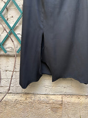 (New Arrival) YOHJI YAMAMOTO - FW00 Silk skirt with irregular bottom hem