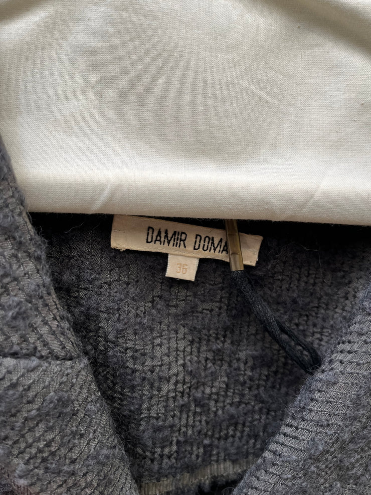 (New Arrival) DAMIR DOMA - Wool blend textured cocoon jacket