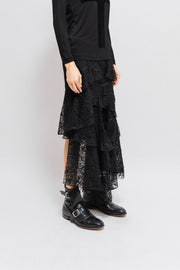OLIVIER THEYSKENS - FW19 Layered lace skirt (runway)