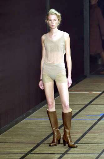 A.F VANDEVORST - SS01 High leather boots with removable chaps – L